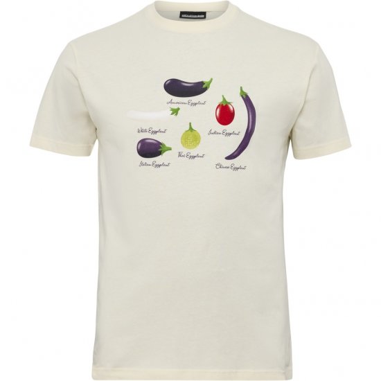 North Latitude T-Shirt Eggplant Off-White - Tričká - Nadrozmerné tričká - 2XL-14XL