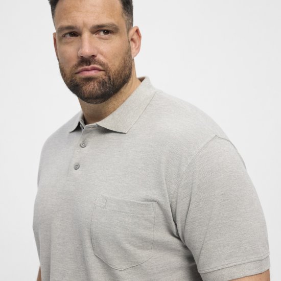 North Latitude Polo Short Sleeve Grey - Polokošele - Polokošele 2XL-8XL