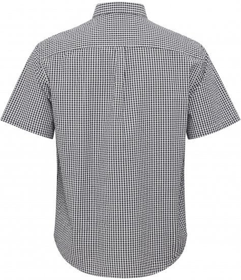 North Latitude Shirt Short Sleeve Checked Grey - Košele - Košele 2XL-10XL