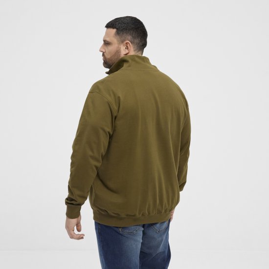 North Latitude Sweatshirt Half-Zip Green - Mikiny & mikiny bez kapucne - Mikiny & Mikiny s Kapucňou 2XL-12XL
