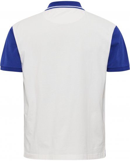 North Latitude Polo Short Sleeve Blue And White - Polokošele - Polokošele 2XL-8XL