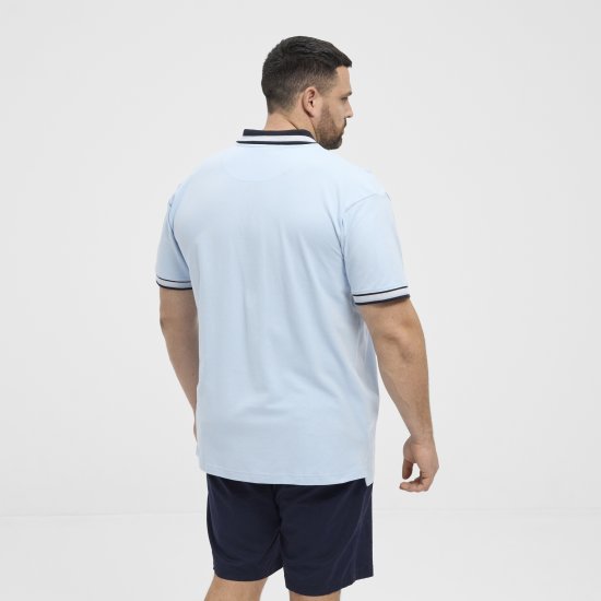 North Latitude Polo Pique Short Sleeve Light Blue - Polokošele - Polokošele 2XL-8XL
