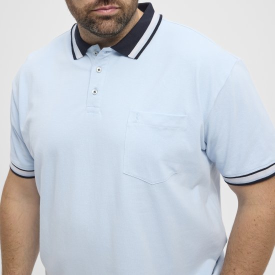 North Latitude Polo Pique Short Sleeve Light Blue - Polokošele - Polokošele 2XL-8XL