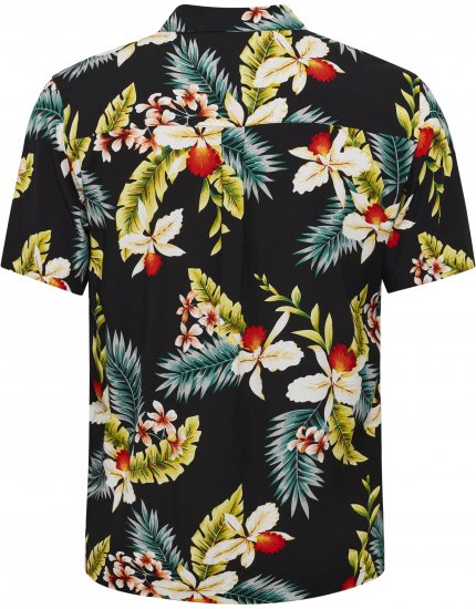 North Latitude Shirt Short Sleeve Printed Allover Black - Košele - Košele 2XL-10XL