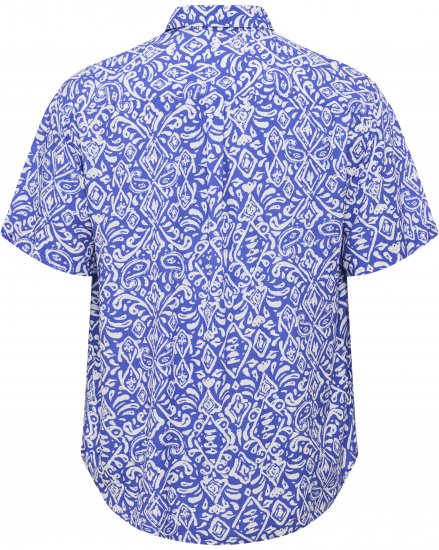North Latitude Shirt Denim Printed Allover Blue - Košele - Košele 2XL-10XL