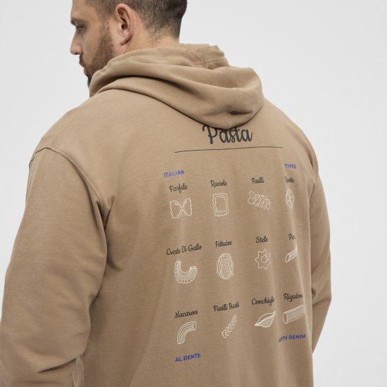 North Latitude Hoodie with Zipper Dark Sand - Mikiny & mikiny bez kapucne - Mikiny & Mikiny s Kapucňou 2XL-12XL