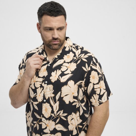 North Latitude Shirt Cuba Short Sleeve Navy - Košele - Košele 2XL-10XL