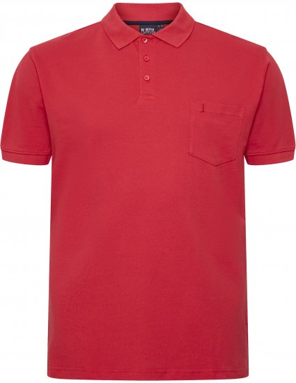 North Latitude Polo Short Sleeve Red - Polokošele - Polokošele 2XL-8XL