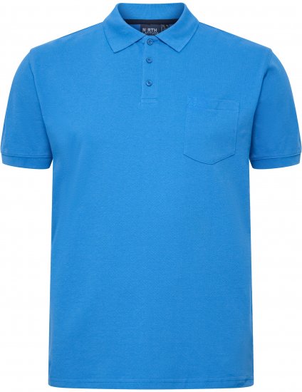 North Latitude Polo Short Sleeve Blue - Polokošele - Polokošele 2XL-8XL