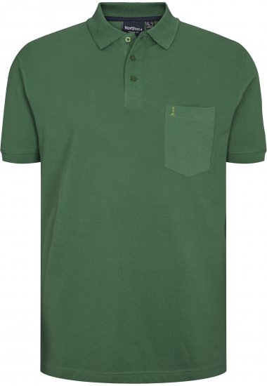 North Latitude Polo Short Sleeve Green TALL - PÁNSKE OBLEČENIE MT-6XLT - Veľkosti pre VYSOKÝCH