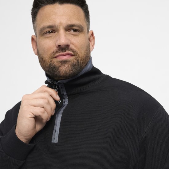 North Latitude Sweatshirt Ottoman Black - Mikiny & mikiny bez kapucne - Mikiny & Mikiny s Kapucňou 2XL-12XL