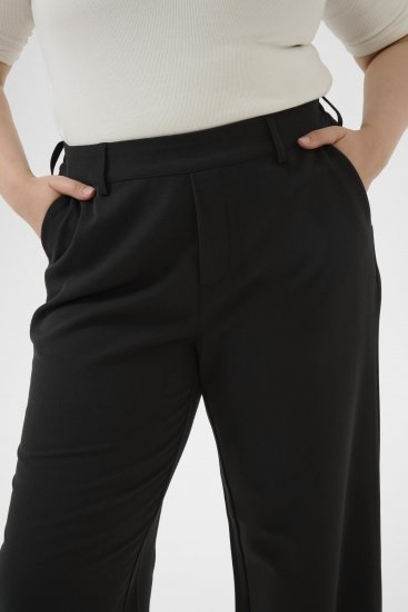 Kaffe Curve Halley Nohavice Čierna - Džíny & Nohavice vo Veľkých Veľkostiach – Plus Size - 