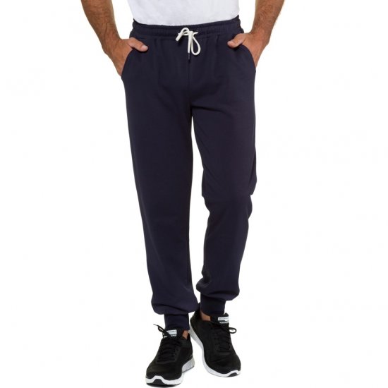 JP1880 Sweatpants Modern Fit Lightweight Navy - PÁNSKE OBLEČENIE MT-6XLT - Veľkosti pre VYSOKÝCH