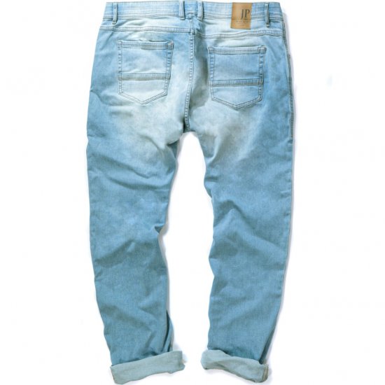 JP1880 Jeans Regular Fit 5-Pocket Bleached Denim - Všetky odevy - Pánske nadrozmerné oblečenie