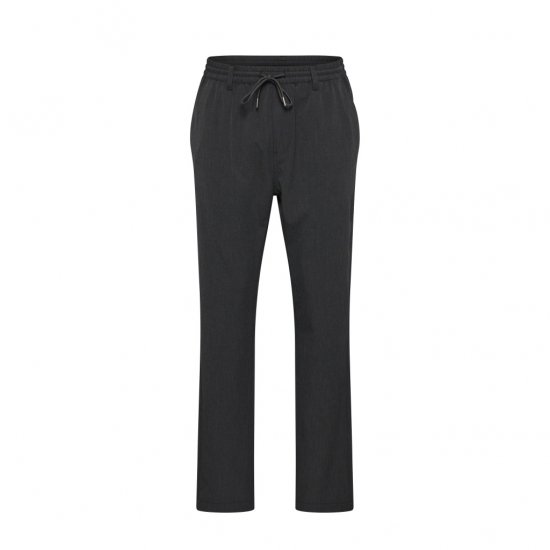 North Latitude Dress Pants Elastic Waist Dark Grey Melange - Nohavice - Pánske Nohavice Nadmerné Veľkosti