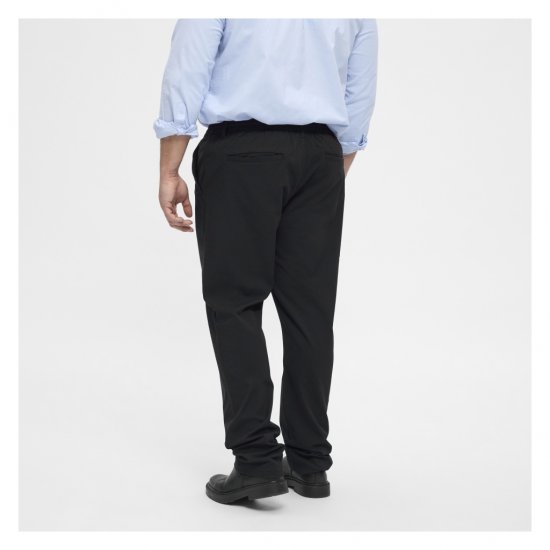 North Latitude Dress Pants Elastic Waist Black - Nohavice - Pánske Nohavice Nadmerné Veľkosti