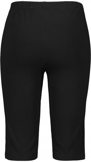 Ulla Popken Stretch Knit Bike Shorts Black - Džíny & Nohavice vo Veľkých Veľkostiach – Plus Size - 