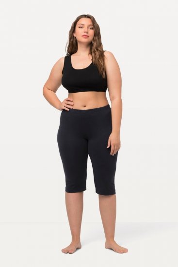 Ulla Popken Stretch Knit Bike Shorts Blue - Ulla Popken - Ulla Popken oblečenie nadmerných veľkostí