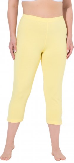 Ulla Popken Basic Stretch Knit Capris Orange - Džíny & Nohavice vo Veľkých Veľkostiach – Plus Size - 