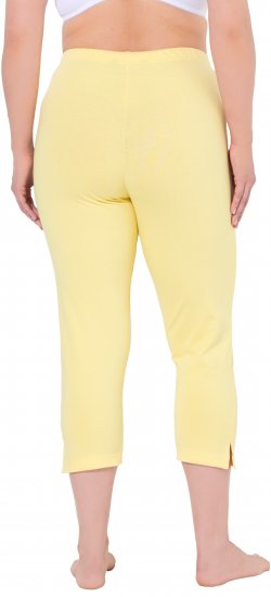 Ulla Popken Basic Stretch Knit Capris Orange - Džíny & Nohavice vo Veľkých Veľkostiach – Plus Size - 