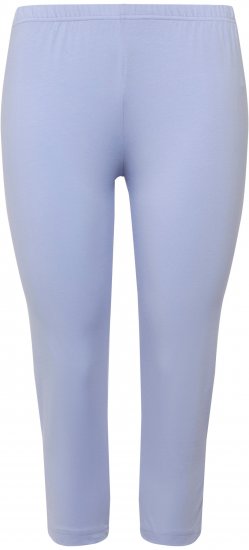 Ulla Popken Basic Stretch Knit Capris Blue - Džíny & Nohavice vo Veľkých Veľkostiach – Plus Size - 