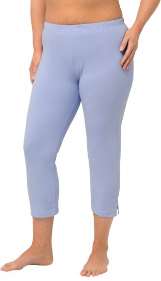 Ulla Popken Basic Stretch Knit Capris Blue - Džíny & Nohavice vo Veľkých Veľkostiach – Plus Size - 