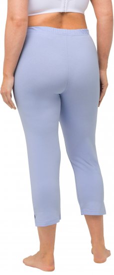 Ulla Popken Basic Stretch Knit Capris Blue - Džíny & Nohavice vo Veľkých Veľkostiach – Plus Size - 