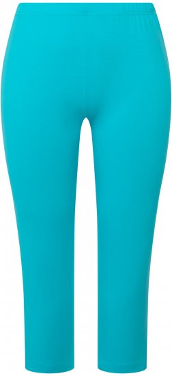 Ulla Popken Basic Stretch Knit Capris Blue - Džíny & Nohavice vo Veľkých Veľkostiach – Plus Size - 