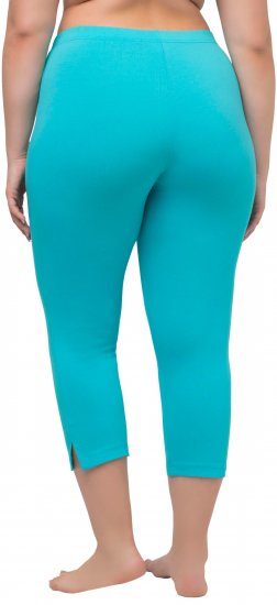 Ulla Popken Basic Stretch Knit Capris Blue - Džíny & Nohavice vo Veľkých Veľkostiach – Plus Size - 