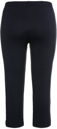 Ulla Popken Basic Stretch Knit Capris Navy - Džíny & Nohavice vo Veľkých Veľkostiach – Plus Size - 