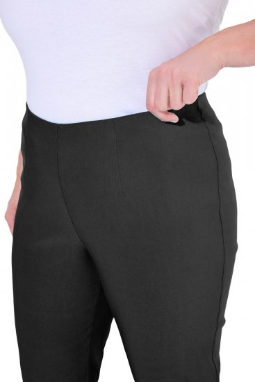 Ulla Popken Classic Stretch Bengaline Comfort Pants Black - Nohavice - Nohavice pre ženy vo veľkých veľkostiach
