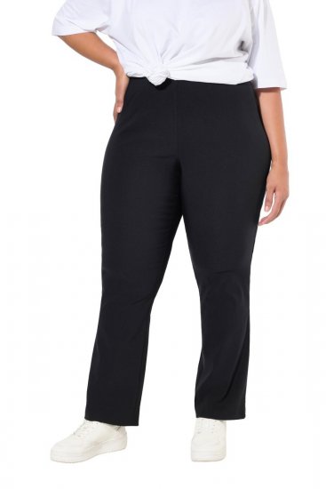 Ulla Popken Classic Stretch Bengaline Comfort Pants Black - Nohavice - Nohavice pre ženy vo veľkých veľkostiach