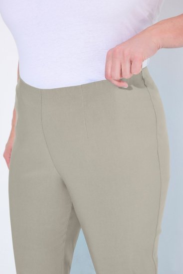 Ulla Popken Classic Stretch Bengaline Comfort Pants Brown - Nohavice - Nohavice pre ženy vo veľkých veľkostiach