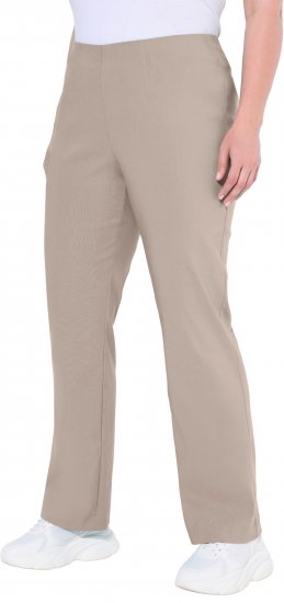 Ulla Popken Classic Stretch Bengaline Comfort Pants Beige - Džíny & Nohavice vo Veľkých Veľkostiach – Plus Size - 