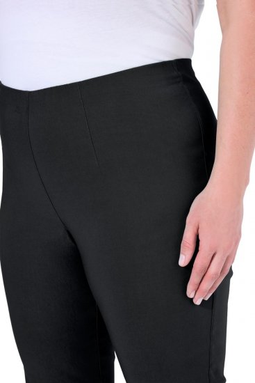 Ulla Popken Stretch Basic Bengaline Capri Pants Black - Nohavice - Nohavice pre ženy vo veľkých veľkostiach