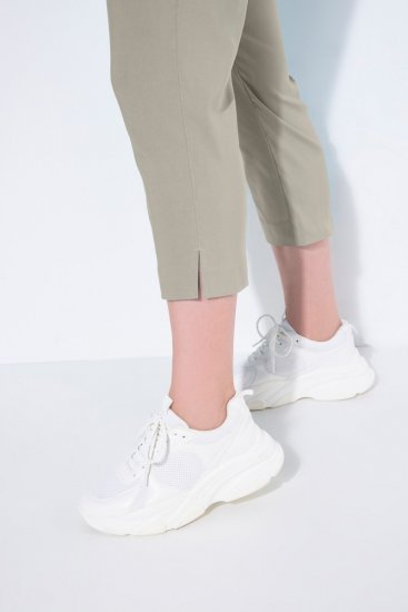 Ulla Popken Stretch Basic Bengaline Capri Pants Grey - Nohavice - Nohavice pre ženy vo veľkých veľkostiach