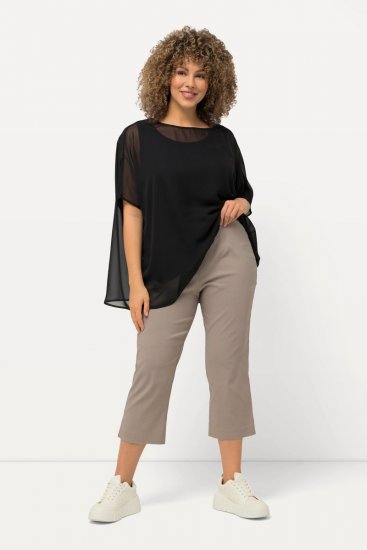 Ulla Popken Stretch Basic Bengaline Capri Pants Orange - Nohavice - Nohavice pre ženy vo veľkých veľkostiach