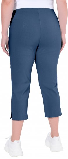 Ulla Popken Stretch Basic Bengaline Capri Pants Denim Blue - Džíny & Nohavice vo Veľkých Veľkostiach – Plus Size - 