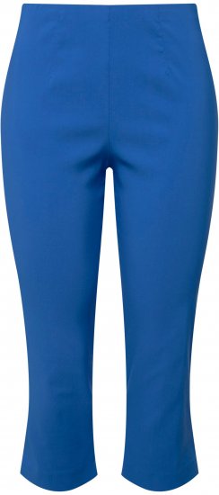 Ulla Popken Stretch Basic Bengaline Capri Pants Royal Blue - Džíny & Nohavice vo Veľkých Veľkostiach – Plus Size - 