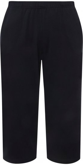 Ulla Popken Pull On Knit Elastic Waist Pocket Crop Pants Blue - Džíny & Nohavice vo Veľkých Veľkostiach – Plus Size - 