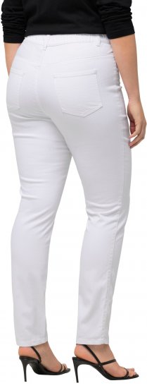 Ulla Popken Sienna Stretch Twill Jeggings Snow White - Džíny & Nohavice vo Veľkých Veľkostiach – Plus Size - 