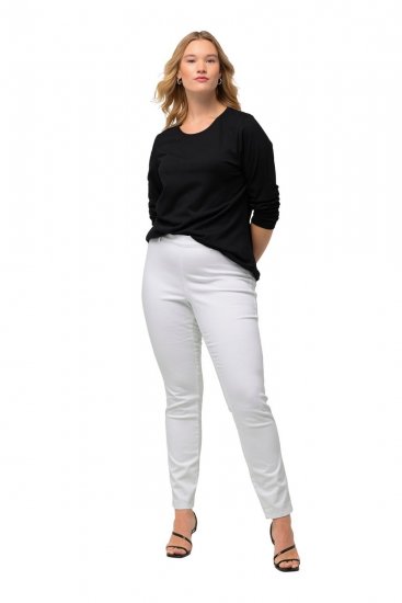 Ulla Popken Sienna Stretch Twill Jeggings Snow White - Nohavice - Nohavice pre ženy vo veľkých veľkostiach