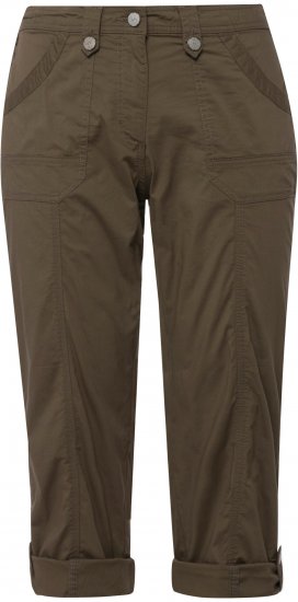 Ulla Popken Roll Tab Hem Stretch Cargo Pants Green - Džíny & Nohavice vo Veľkých Veľkostiach – Plus Size - 