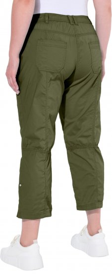 Ulla Popken Roll Tab Hem Stretch Cargo Pants Green - Džíny & Nohavice vo Veľkých Veľkostiach – Plus Size - 