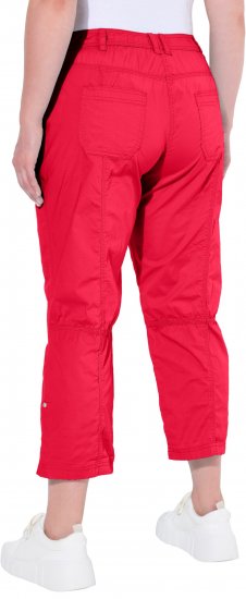 Ulla Popken Roll Tab Hem Stretch Cargo Pants Red - Džíny & Nohavice vo Veľkých Veľkostiach – Plus Size - 