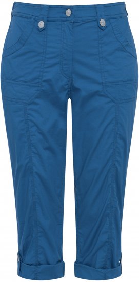 Ulla Popken Roll Tab Hem Stretch Cargo Pants Blue - Džíny & Nohavice vo Veľkých Veľkostiach – Plus Size - 