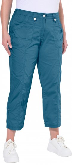 Ulla Popken Roll Tab Hem Stretch Cargo Pants Blue - Džíny & Nohavice vo Veľkých Veľkostiach – Plus Size - 