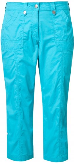 Ulla Popken Roll Tab Hem Stretch Cargo Pants Deep Aqua - Džíny & Nohavice vo Veľkých Veľkostiach – Plus Size - 