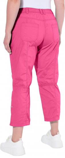 Ulla Popken Roll Tab Hem Stretch Cargo Pants Pink - Džíny & Nohavice vo Veľkých Veľkostiach – Plus Size - 