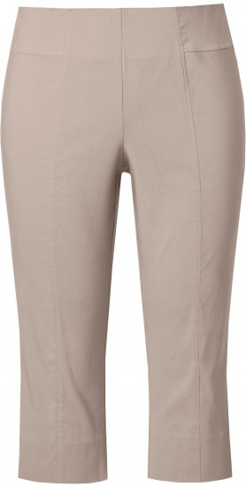 Ulla Popken Bengaline Elastic Waist Stretch Capri Pants Orange - Džíny & Nohavice vo Veľkých Veľkostiach – Plus Size - 